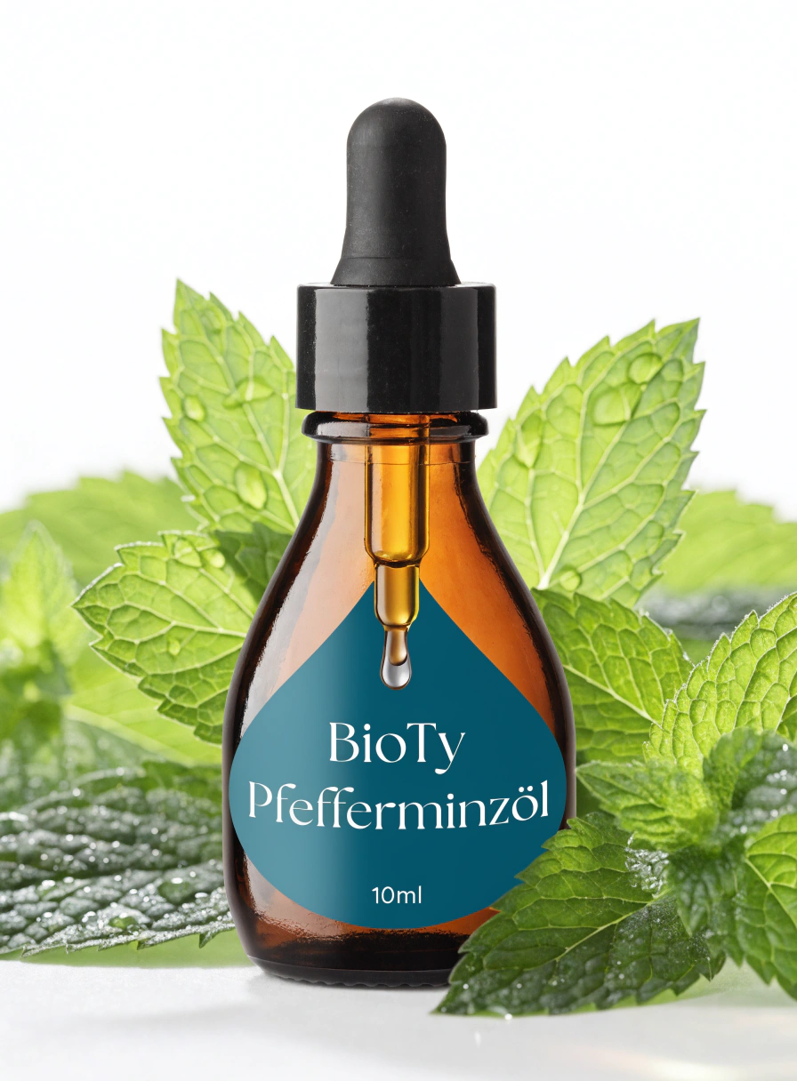 Bio-Ty Ätherisches Pfefferminzöl – Intensiver Menthol-Duft | 10 ml / 30 ml